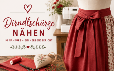 Dirndlschürze nähen im Nähkurs
